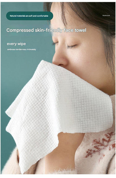 8 Packs (160 Total) Portable Cotton Compressed Towels Soft Absorbent Face Cleansing Cloths (Square Compression : 24X30cm) Towels & Washcloths