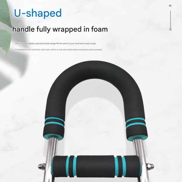 Blue Black Adjustable U Shaped Arm Exerciser For Home Fitness Strength Training (30Kg) Other Equipment & Gear