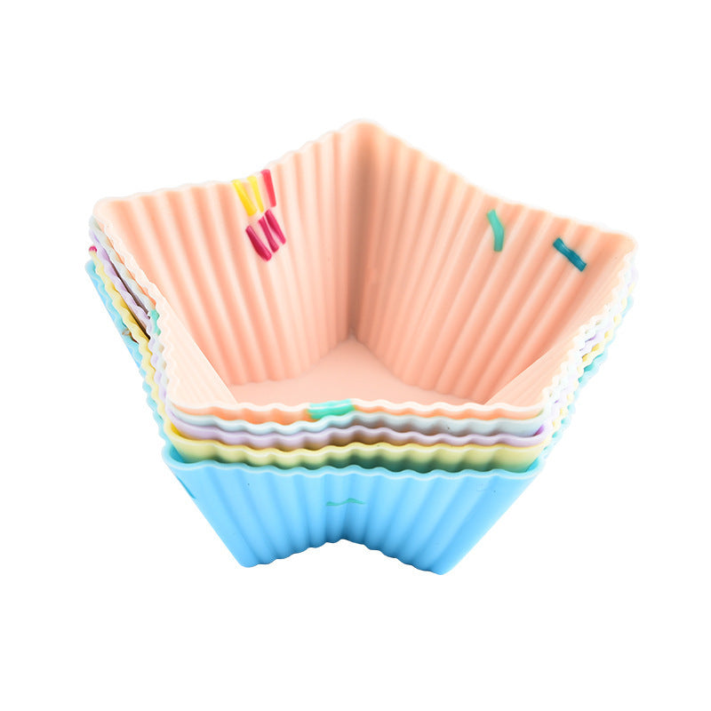 Style 2 Silicone Mini Cake Molds (30 Pack)For Cupcakes Desserts (7.8X7.5X2.8Cm) Muffin Pans & Baking Moulds