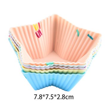 Style 2 Silicone Mini Cake Molds (30 Pack)For Cupcakes Desserts (7.8X7.5X2.8Cm) Muffin Pans & Baking Moulds