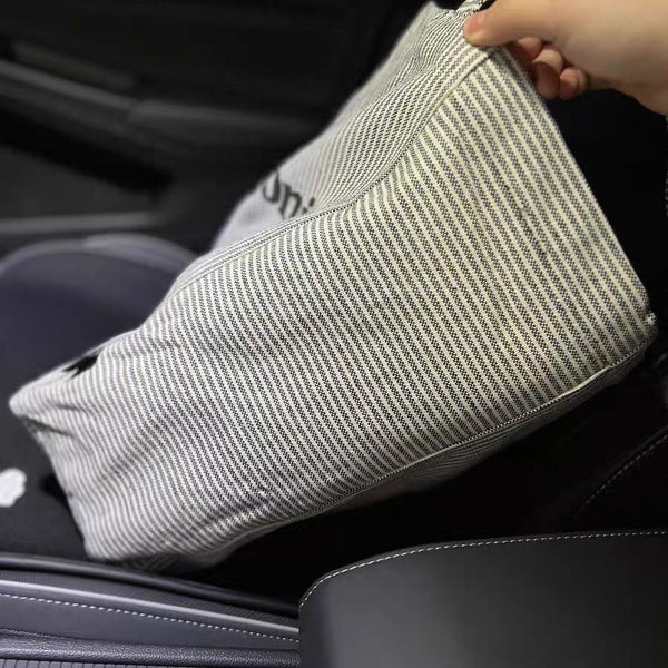 Minimalist Vertical Striped Canvas Tote Bag For Casual Outings (28X35x15cm) Women's Bags & Handbags