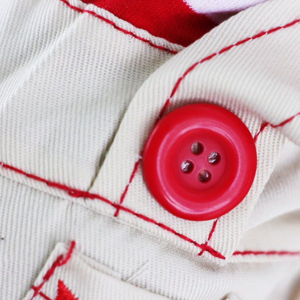 Red Cute Sailor Dog Outfit Striped Shirt & Anchor Overalls For Small Dogs (Size : ) Dog Clothing & Shoes