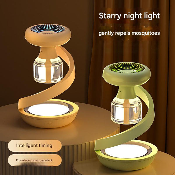 Beige 2 In 1 Mosquito Repellent Lamp & Starry Sky Night Light Projector Projectors