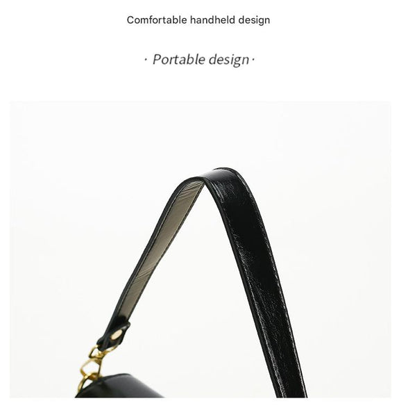 Khaki Chic Saddle Crossbody Bag With Wide Guitar Strap Pu Leather Women's Bags & Handbags