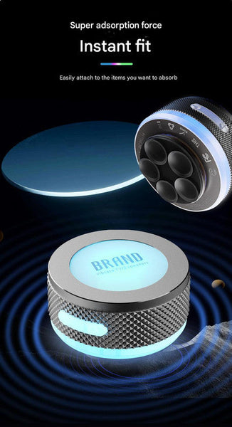 Silver Bone Conduction Vibration Bluetooth Speaker Tws Stereo Led Surface Sound Earbuds