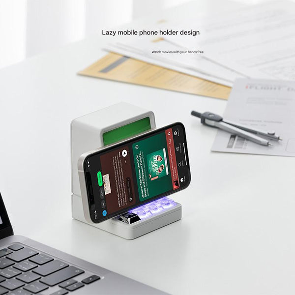 Pc Design Bluetooth Colorful Leds Phone Holder Audio Docks & Mini Speakers