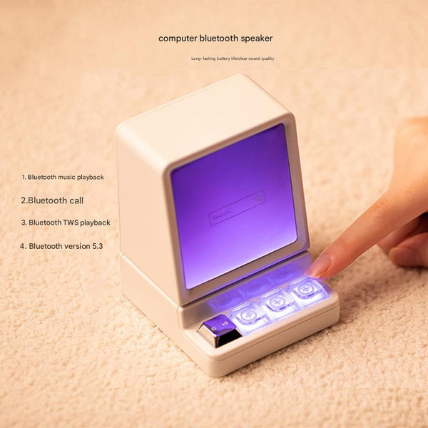 Pc Design Bluetooth Colorful Leds Phone Holder Audio Docks & Mini Speakers