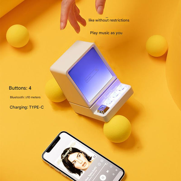 Pc Design Bluetooth Colorful Leds Phone Holder Audio Docks & Mini Speakers