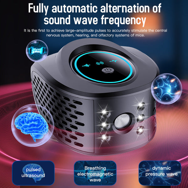Black Advanced Ultrasonic Pest Repeller Multi Wave Tech For Mice Roaches Mosquitoes Ultrasonic Pest Repellers