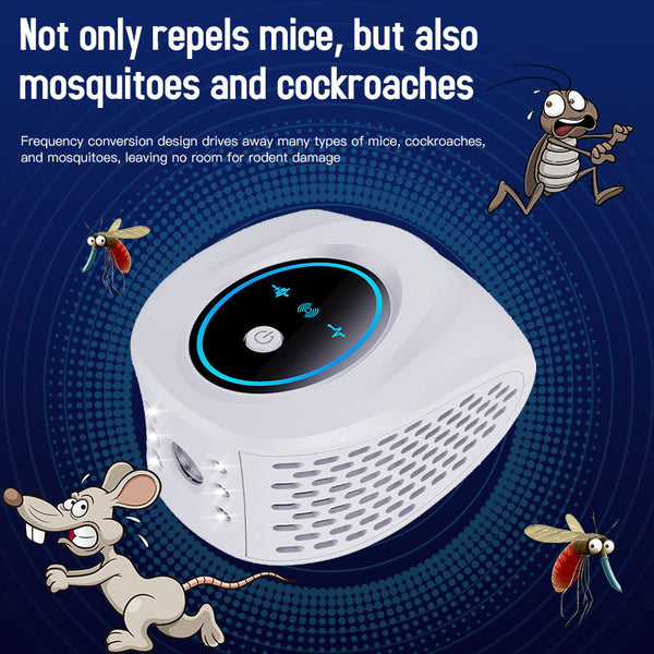 Black Advanced Ultrasonic Pest Repeller Multi Wave Tech For Mice Roaches Mosquitoes Ultrasonic Pest Repellers