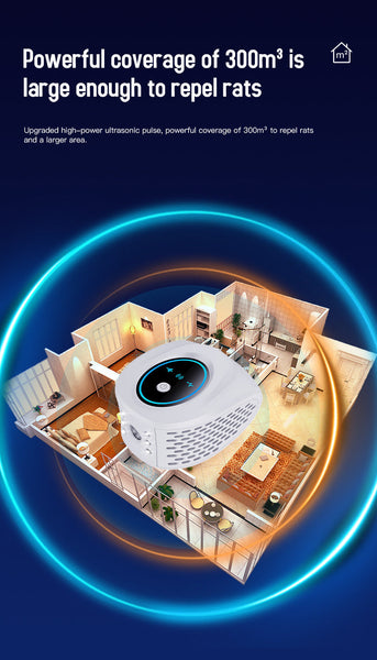 Black Advanced Ultrasonic Pest Repeller Multi Wave Tech For Mice Roaches Mosquitoes Ultrasonic Pest Repellers