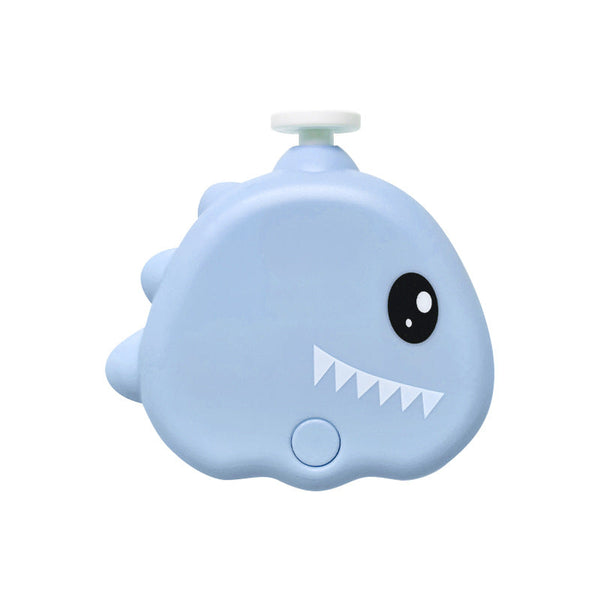 Blue Cute Dinosaur Electric Pet Nail Grinder 3 Speed Low Noise Usb For Dogs & Cats Dog Grooming