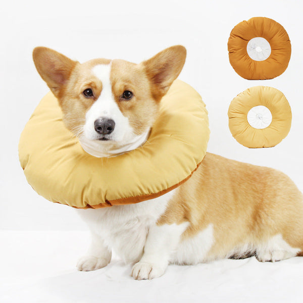 Yellow Soft Elizabethan Collar For Pets Comfortable Recovery Aid Dog Collars