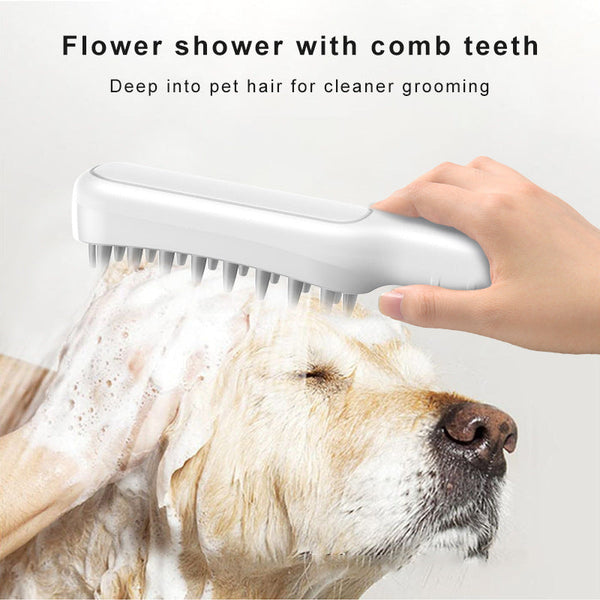Handheld Pet Grooming Shower Sprayer With Comb Teeth Hose & Adapters Dog Grooming