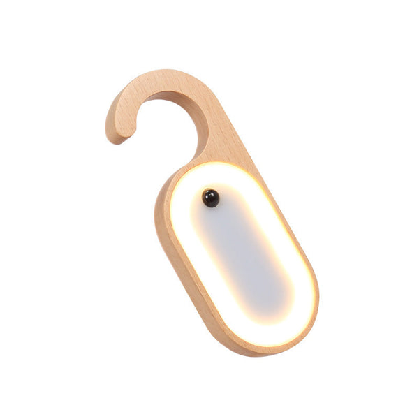 Motion Sensor Led Night Light Doorknob Hanger & Writable Message Board Night Lights