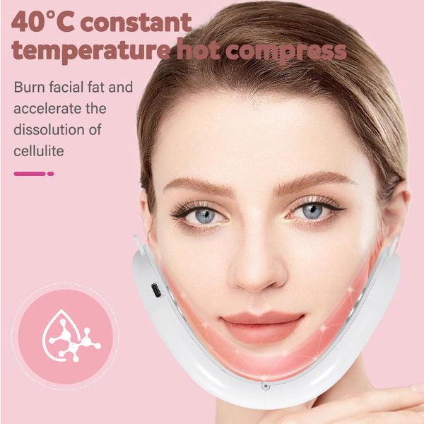 Electric V Shape Face Sculpting Massager Ems Led Skincare & Heat For Slimming Anti Aging Products