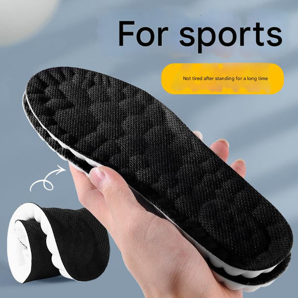 Black 5 Pcs 4D Cloud Technology Shoe Inserts High Rebound Super Soft Breathable Athletic Support (Size : 37 38/245Mm) Insoles & Shoe Inserts
