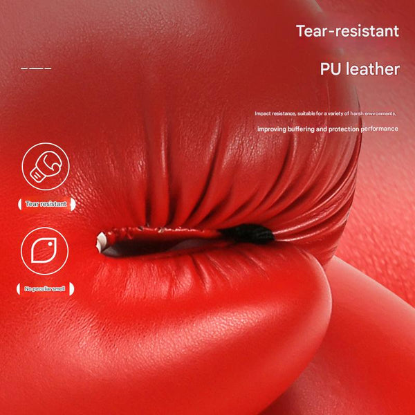 Blue And Silver Durable 10Oz Pu Leather Boxing Gloves Padded & Ventilated For Training Gloves Boxing