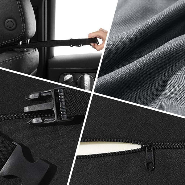 Black Ergonomic Memory Foam Car Headrest & Lumbar Support Cushion Set Driving Comfort Neck Back Pillow Pillows