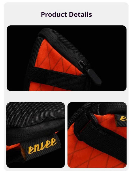 Green And Black Water Resistant Bicycle Saddle Bag 1.3L Reflective Seat Pack For Road & Mountain Bikes Saddles & Seats