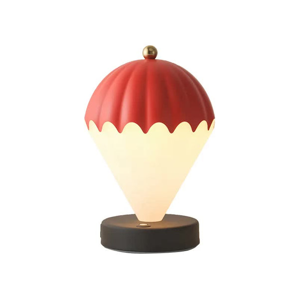 Red Rechargeable Hot Air Balloon Led Touch Lamp 3 Color Nordic Style Desk Light Lamps