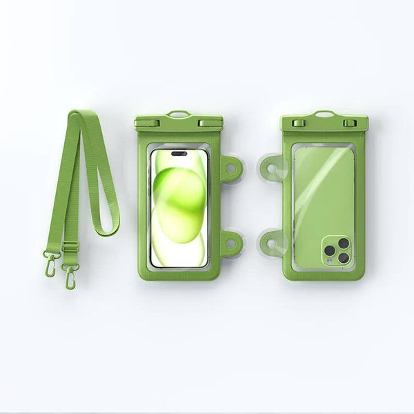 Mint Green 2 Pack Universal Ipx8 Waterproof Phone Pouch With Lanyard Touch Sensitive Case For Swimming & Outdoor Sports Other Mobile Accessories