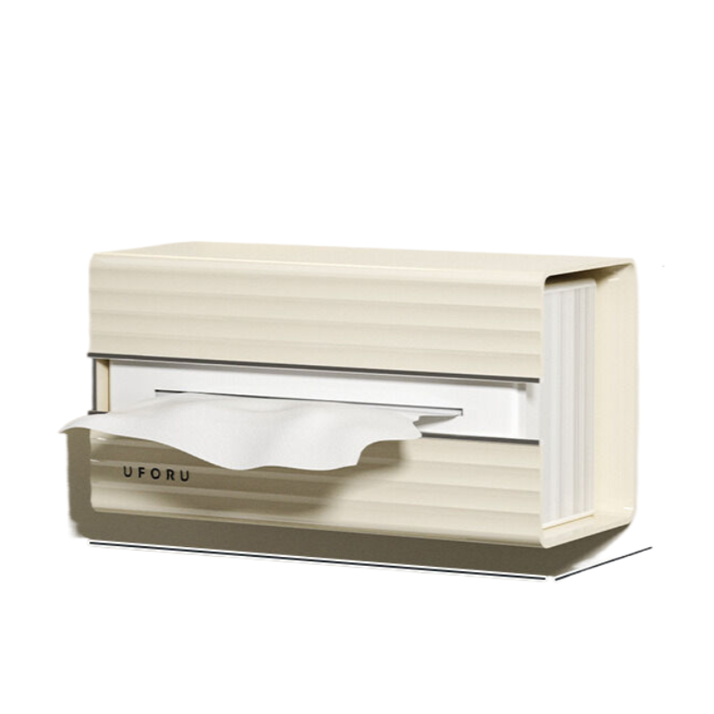 Elosung Cream White Light Luxury Tissue Box Single Pack 21Cm*11.1Cm*9.1Cm Tissue Box Covers