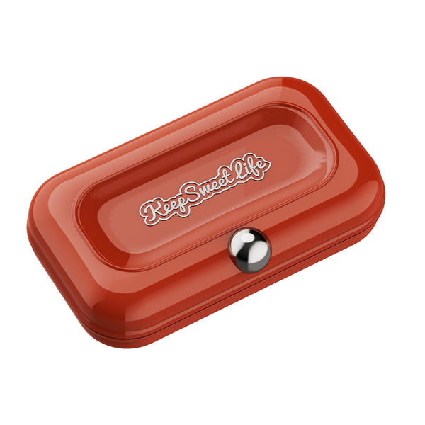 2 Sets Purple Portable 4 Piece Manicure Compact Nail Grooming Kit With Stainless Steel Clippers File & Stylish Case Manicure & Pedicure Tools & Kits