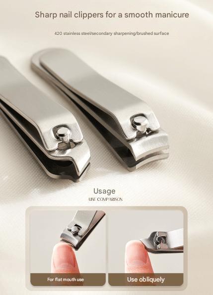 Purple Compact 7 Piece Manicure Set Stainless Steel Nail Grooming Kit With Stylish Travel Case Manicure & Pedicure Tools & Kits