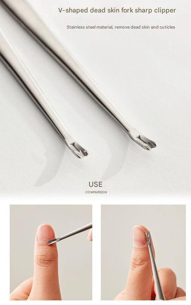 Purple Compact 7 Piece Manicure Set Stainless Steel Nail Grooming Kit With Stylish Travel Case Manicure & Pedicure Tools & Kits