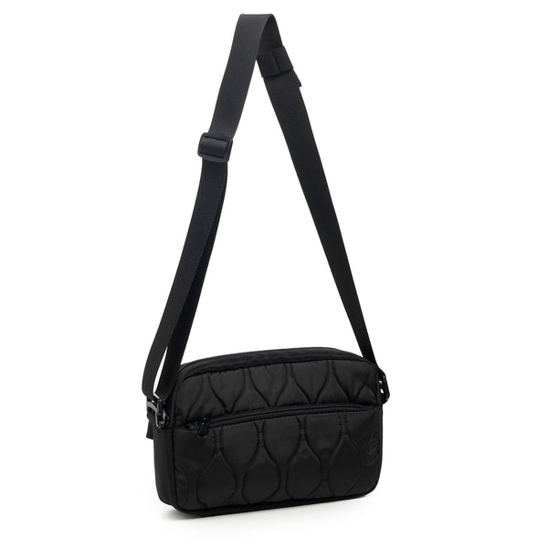 Black Stylish Quilted Belt Bag Lightweight Nylon Crossbody Fanny Pack Women's Bags & Handbags