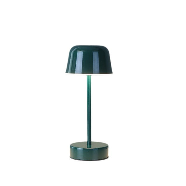 Dark Green Modern Minimalist Led Table Lamp Rechargeable Touch Control Desk Light Lamps