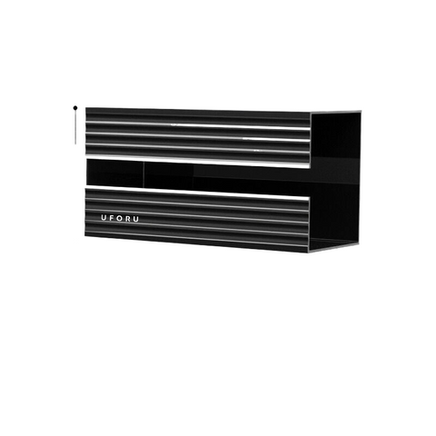 Elosung Pure Black Light Luxury Tissue Box Single Pack 21Cm*11.1Cm*9.1Cm Tissue Box Covers