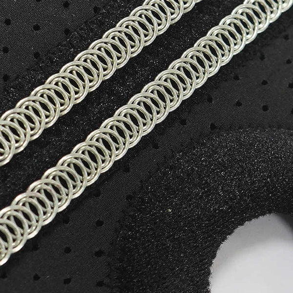 Grey Knee Brace Support (Pair) With Dual Spring Stabilizers & Patella Gel Pad Non Slip For Sports Running Hiking Orthotics Braces & Sleeves