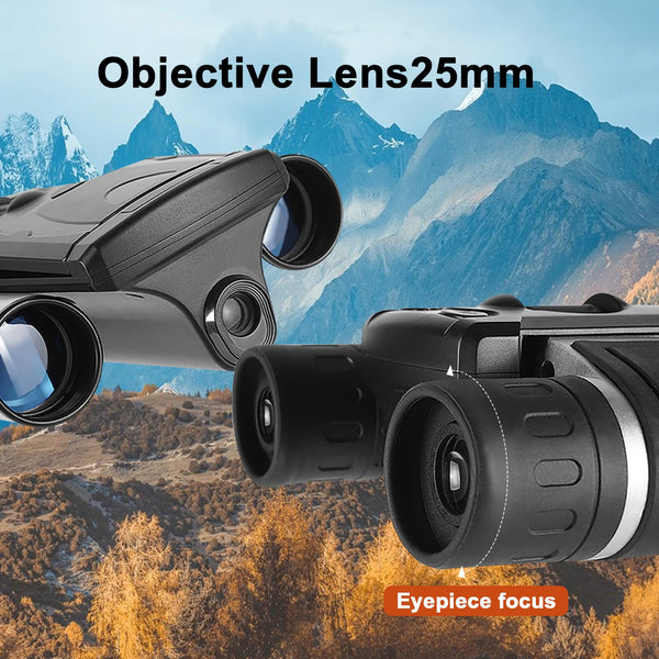 Black Hd Digital Camera Binoculars 8X Zoom Record Video & Photos With Lcd Screen Starlight Night Vision For Outdoors Binoculars & Monoculars