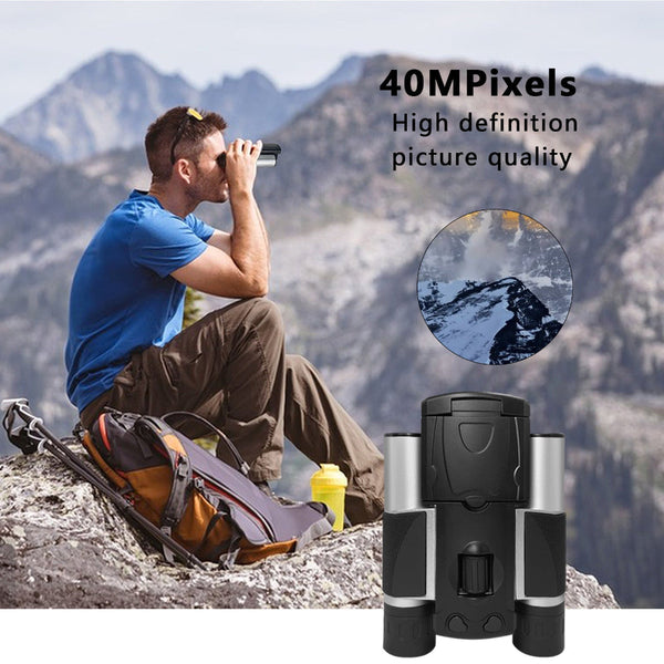 Silver And Black Hd Digital Camera Binoculars 8X Zoom Record Video Photos With Lcd Screen Starlight Night Vision Outdoors Digital Cameras