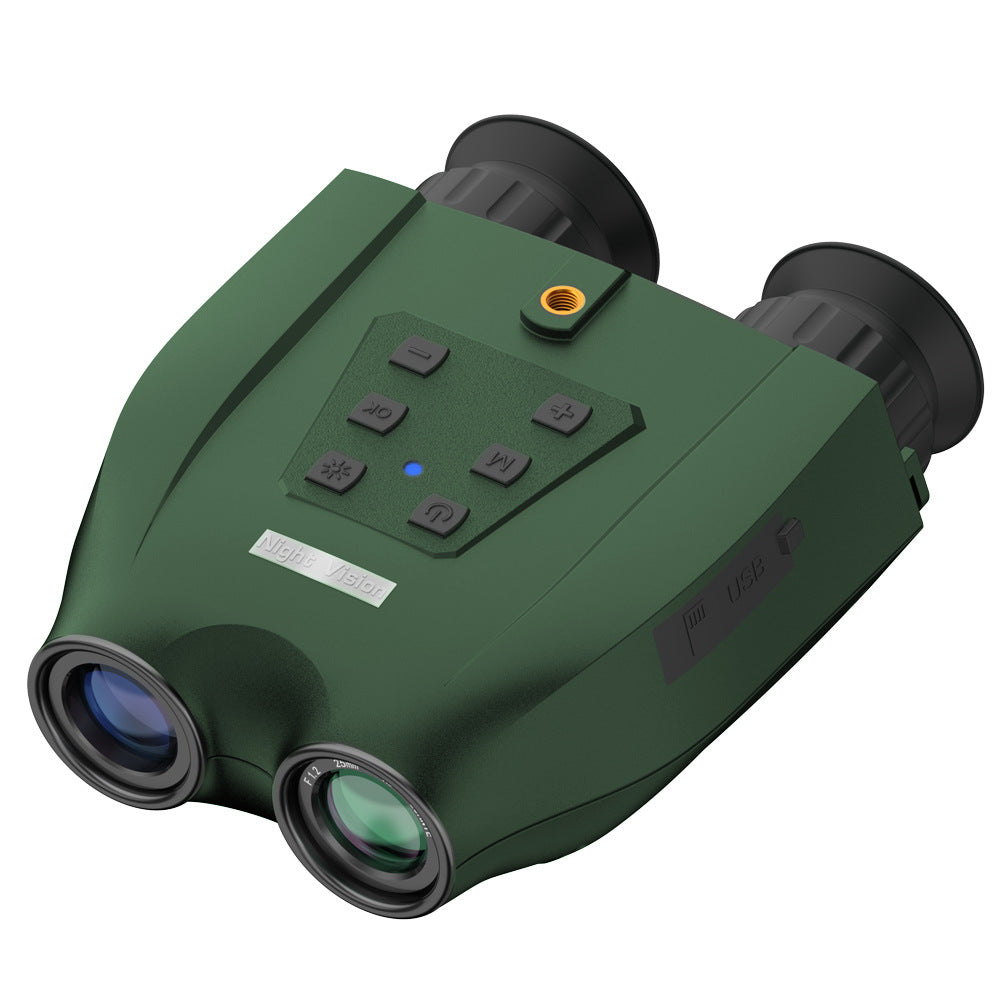Green Professional Hd Digital Night Vision Binoculars 6X Optical Zoom Ir Illumination Record 2.5K Video & 48Mp Photos Binoculars & Monoculars