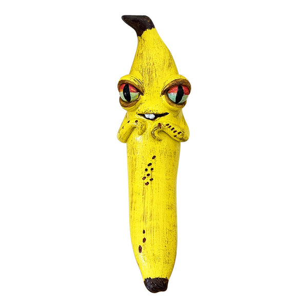 3 Pcs Style 2 Yellow Whimsical Magic Banana Monster Figurine Quirky Resin Art Decor For Home & Party Sculptures & Figurines