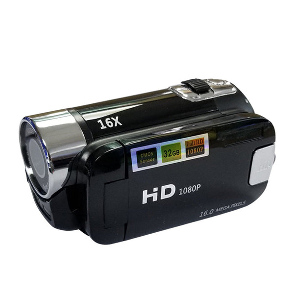 Black Capture Life's Moments: Hd 1080P Digital Camcorder 16Mp Photos 16X Zoom 2.7" Lcd Screen Digital Cameras