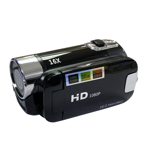 Black Capture Life's Moments: Hd 1080P Digital Camcorder 16Mp Photos 16X Zoom 2.7" Lcd Screen Digital Cameras