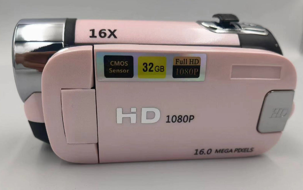 Pink Capture Life's Moments: Hd 1080P Digital Camcorder 16Mp Photos 16X Zoom 2.7 Lcd Screen Digital Cameras