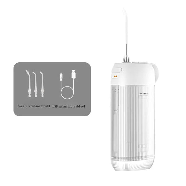 White Advanced Portable Water Flosser Usb Rechargeable Cordless Oral Irrigator 3 Modes Ipx7 Waterproof For Travel & Home Air & Water Flossers