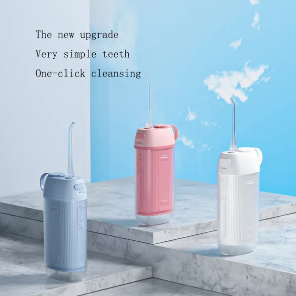Pink Advanced Portable Water Flosser Usb Rechargeable Cordless Oral Irrigator 3 Modes Ipx7 Waterproof For Travel & Home Air & Water Flossers