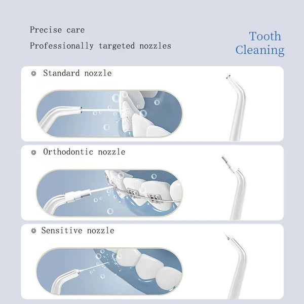 Pink Advanced Portable Water Flosser Usb Rechargeable Cordless Oral Irrigator 3 Modes Ipx7 Waterproof For Travel & Home Air & Water Flossers