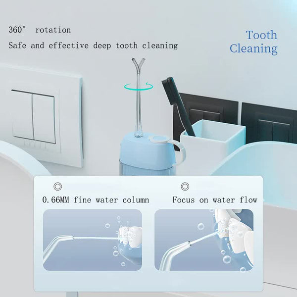 Pink Advanced Portable Water Flosser Usb Rechargeable Cordless Oral Irrigator 3 Modes Ipx7 Waterproof For Travel & Home Air & Water Flossers