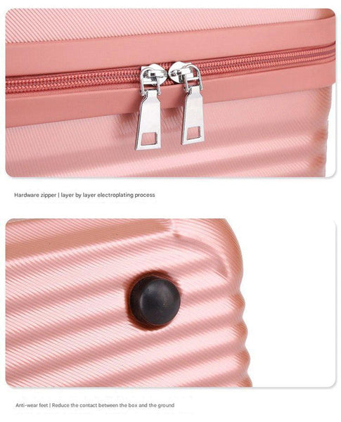 Leopard Pattern Durable Hard Shell Makeup Travel Case Large Capacity Portable Cosmetic Organiser Box With Handle Makeup Bags & Cases