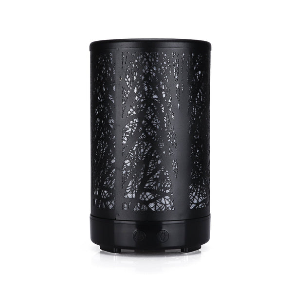 Black Forest Design Iron Essential Oil Diffuser 7 Color Led Ultrasonic Cool Mist Humidifier 100Ml Diffusers