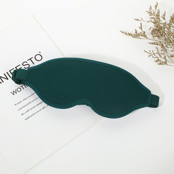 2 Pcs Green 3D Contoured Eye Mask Total Blackout Pressure Free Memory Foam Skin Friendly & Breathable For Deep Rest Eye Masks