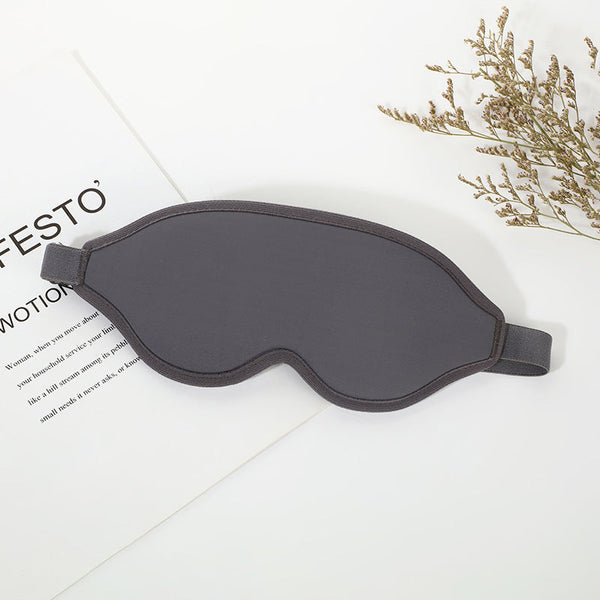 2 Pcs Grey 3D Contoured Eye Mask Total Blackout Pressure Free Memory Foam Skin Friendly & Breathable For Deep Rest Eye Masks