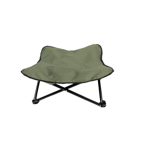 Green Elevated Comfort Pet Bed Portable & Foldable Dog Cat Cot Durable 600D Oxford Fabric Washable Cover All Seasons Pet Beds